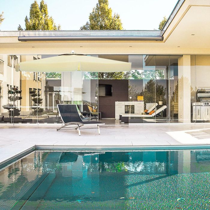 Marbueno Sombrilla Aluminio 8 Barillas D270 cm Polyester Blanca Jardin, Piscina y Terraza 10182 1 Marbueno Sombrilla Aluminio 8 Barillas D270 cm Polyester Blanca Jardin, Piscina y Terraza 10182 1
