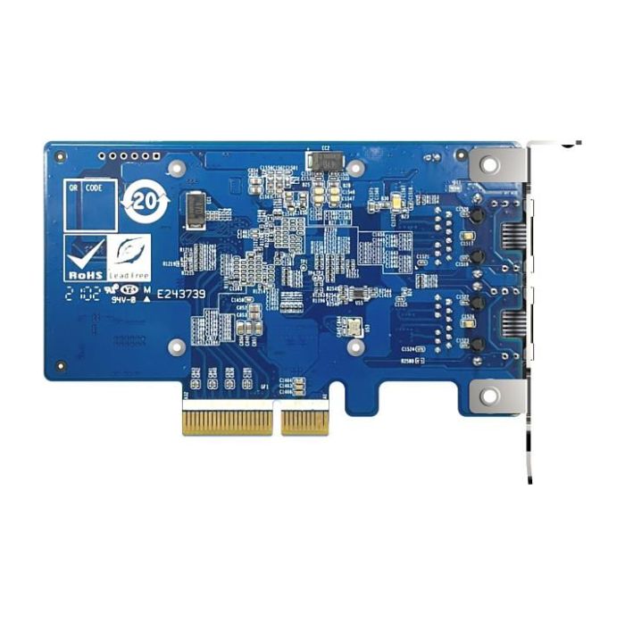 QNAP QXG-10G2T-X710 Tarjeta de Red Interna Ethernet Gigabit Ethernet 1000 Mbit/s PCI Express 1