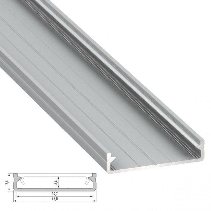 Perfil Aluminio Tipo SOLIS 2,02M - Bruto 4 Perfil Aluminio Tipo SOLIS 2,02M - Bruto 4