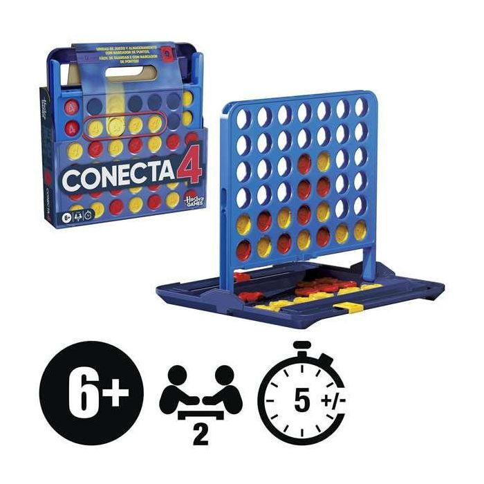Hasbro Juego Conecta 4 con Marcador de Puntos 2 Hasbro Juego Conecta 4 con Marcador de Puntos 2
