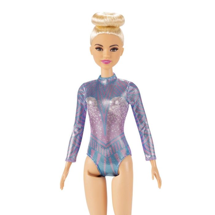 Barbie Gtn65 Muñeca Tú Puedes Ser Gimnasta Rítmica con Leotardo Metalizado, Mazas y Cinta, 30,40cm, +3 años 3 Barbie Gtn65 Muñeca Tú Puedes Ser Gimnasta Rítmica con Leotardo Metalizado, Mazas y Cinta, 30,40cm, +3 años 3