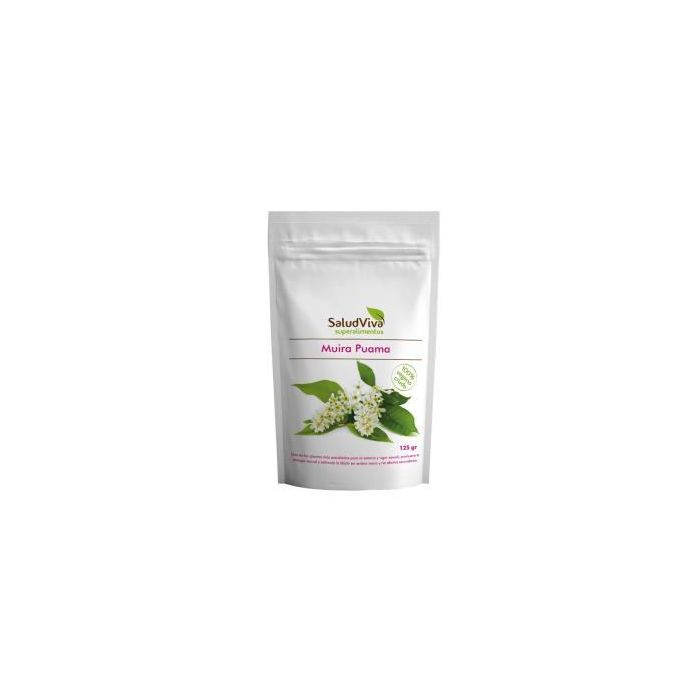 Salud Viva Muira Puama 125g en Polvo S/A Vegan - Alto Contenido en Fibra