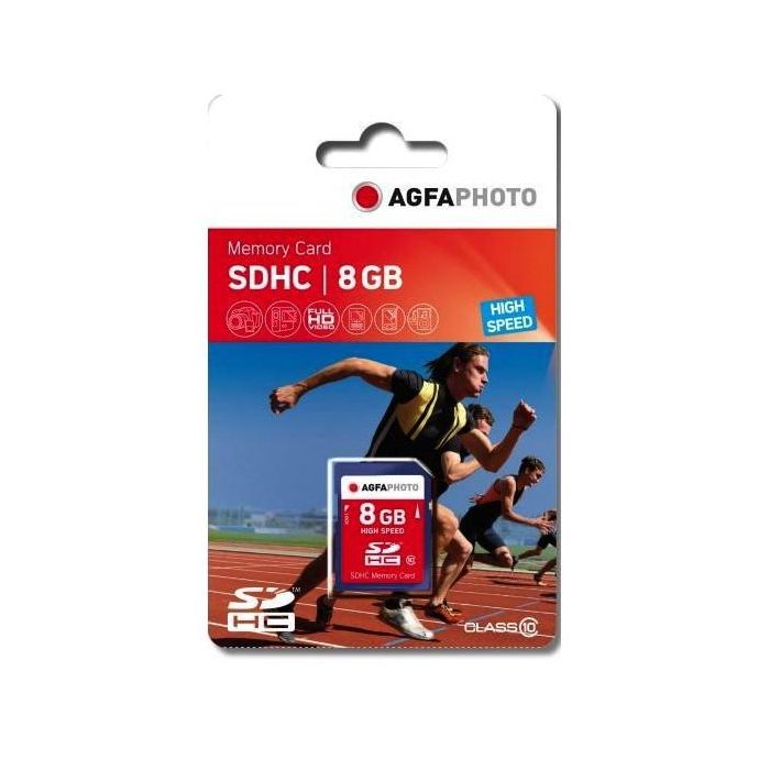 CARD AgfaPhoto SDHC Karte 8GB High Speed Class 10 UHS I U1 V10