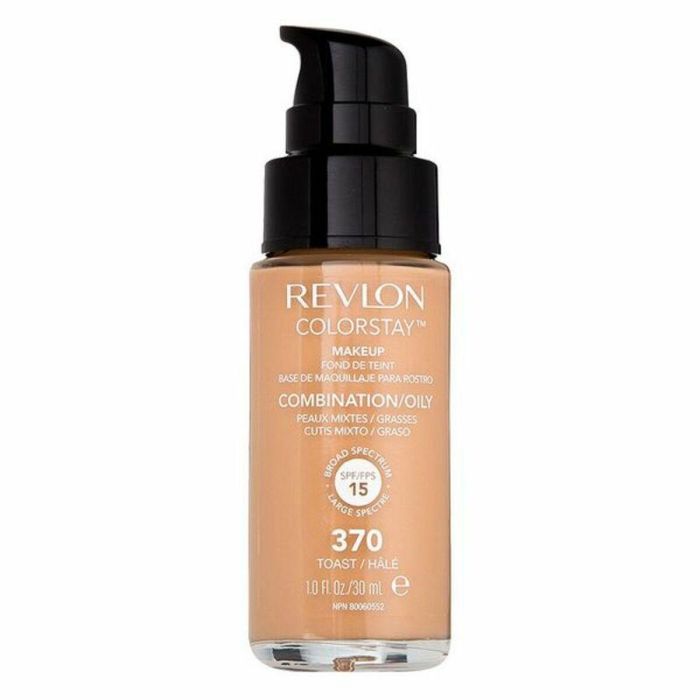Revlon ColorStay Base de Maquillaje Fluida #370-Toast para Piel Mixta/Grasa, Cobertura Perfecta Mate 24H SPF15, 30 ml 5 Revlon ColorStay Base de Maquillaje Fluida #370-Toast para Piel Mixta/Grasa, Cobertura Perfecta Mate 24H SPF15, 30 ml 5