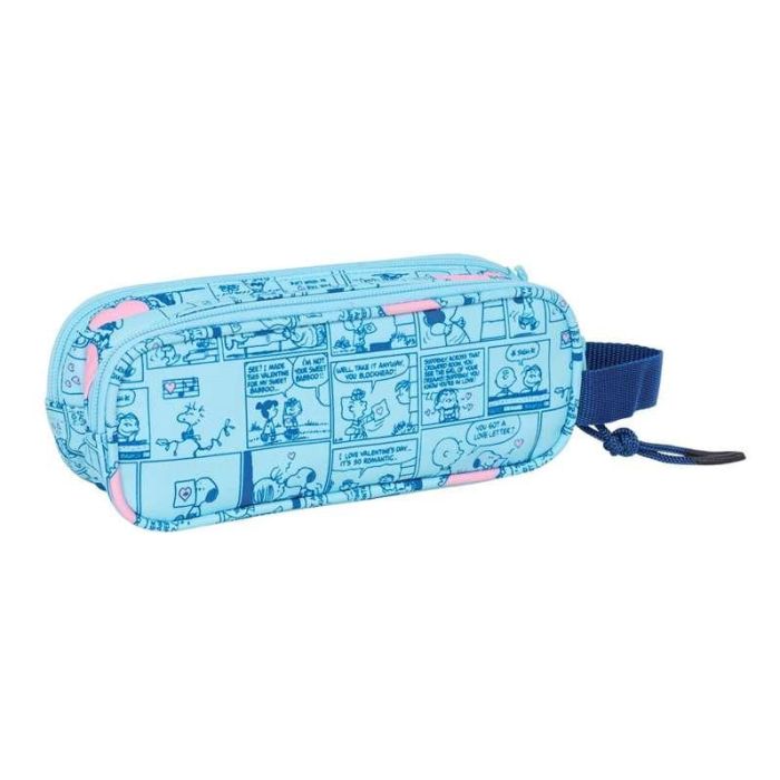 Bolso Escolar Portatodo Safta Doble Snoopy Love 80x210x60 mm 1 Bolso Escolar Portatodo Safta Doble Snoopy Love 80x210x60 mm 1