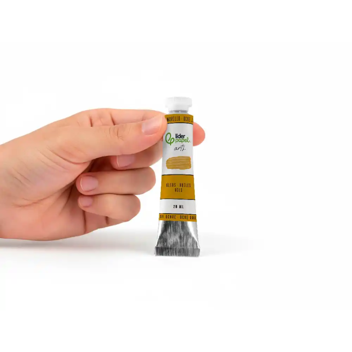 Liderpapel Pintura al Óleo Tubo de Aluminio 20 ml Color Ocre Amarillo 4