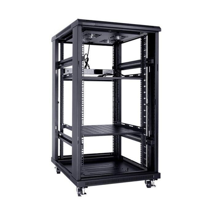 MicroConnect Armario rack de 19" 22HU Ancho 600 Fondo 800mm. Negro 1