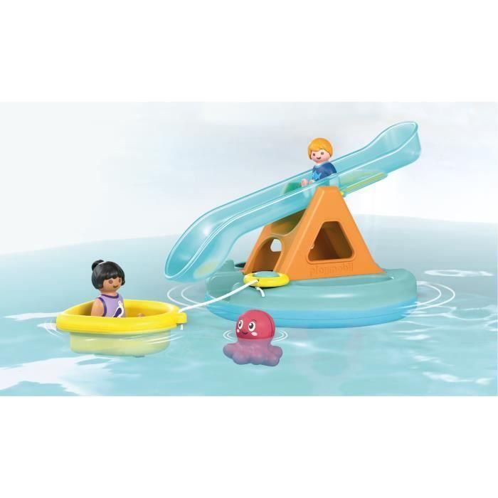 Playmobil 1.2.3. Isla de Baño con Tobogán para Niños 1+ Año Incluye Figuras y Barco 1 Playmobil 1.2.3. Isla de Baño con Tobogán para Niños 1+ Año Incluye Figuras y Barco 1