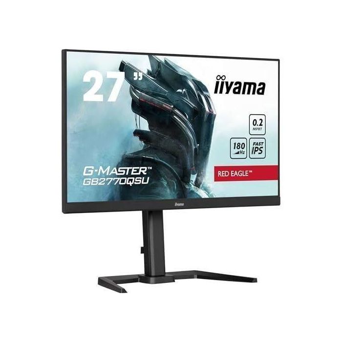 Iiyama G-MASTER GB2770QSU-B6 Monitor Gaming 27" IPS 2K Ultra HD 2560x1440 180Hz 0.2ms FLC, Altavoces, USB 3.2, VESA, Negro 2 Iiyama G-MASTER GB2770QSU-B6 Monitor Gaming 27" IPS 2K Ultra HD 2560x1440 180Hz 0.2ms FLC, Altavoces, USB 3.2, VESA, Negro 2