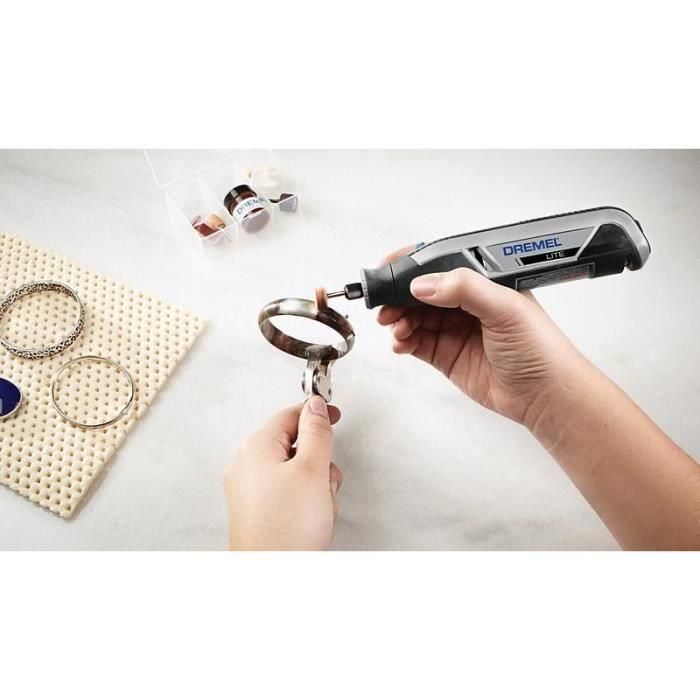 Mini herramienta multiusos inalámbrica Dremel 7760-15: batería de iones de litio (3,2 V) (entregada con 15 accesorios) 2 Mini herramienta multiusos inalámbrica Dremel 7760-15: batería de iones de litio (3,2 V) (entregada con 15 accesorios) 2