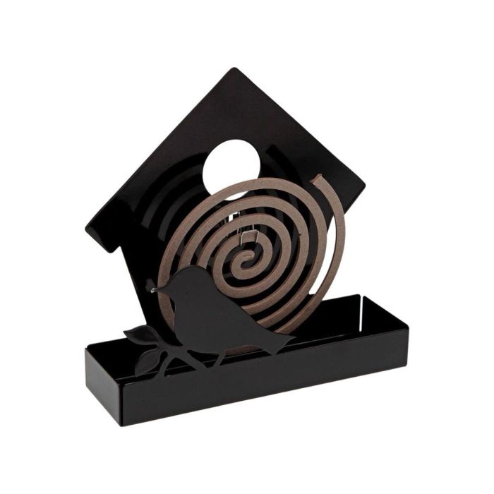 Soporte para espiral antimosquitos Pajarera Negra Versa 5x17 cm (4 Unidades) 1 Soporte para espiral antimosquitos Pajarera Negra Versa 5x17 cm (4 Unidades) 1