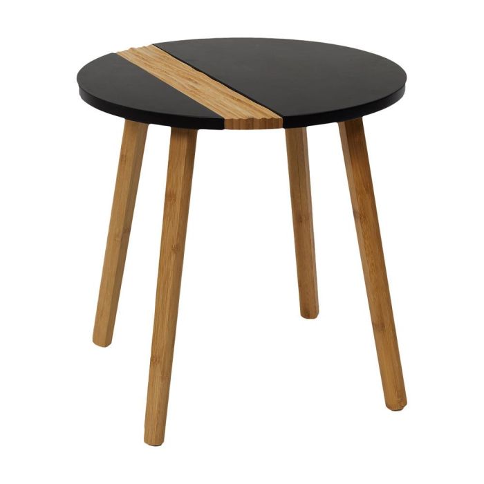 Home Deco Factory Juego de 2 Mesas Nido Bicolor Industriel Redondas Madera 60cm y 40cm 4 Home Deco Factory Juego de 2 Mesas Nido Bicolor Industriel Redondas Madera 60cm y 40cm 4