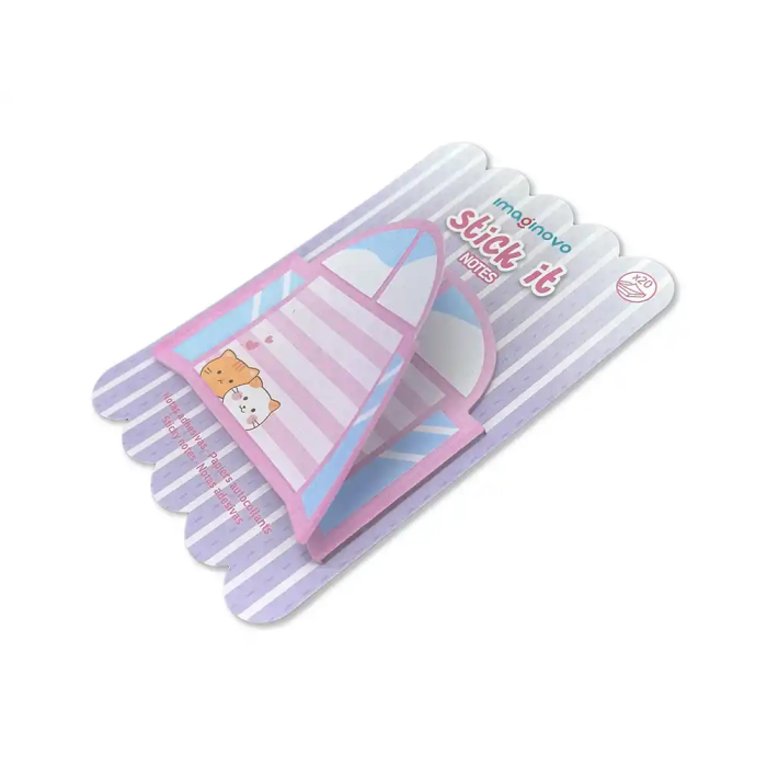 Imaginovo Bloc notas adhesivas fantasía Meow 20 hojas 70x70 mm 4