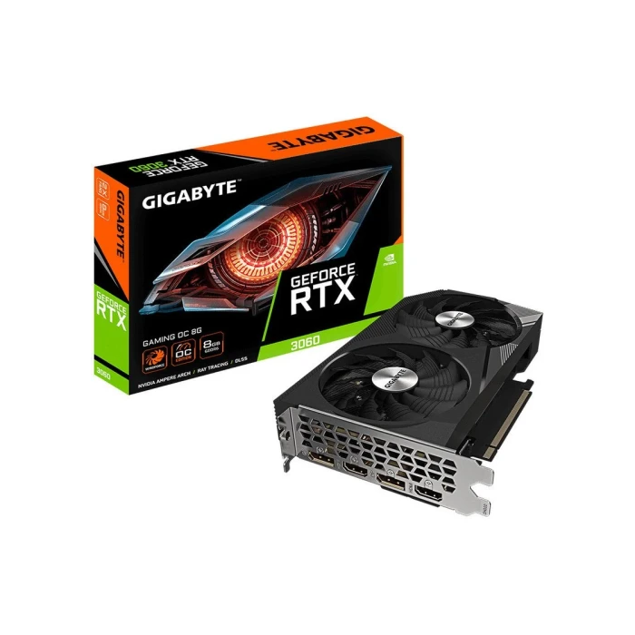 Vga Gigabyte Gv-N3060Gaming Oc-8Gd 2.0,Nv,Rtx3060,Gddr6,8Gb,128Bit,2Hdmi+2Dp,Windforce 2X (2 Ventiladores) 4