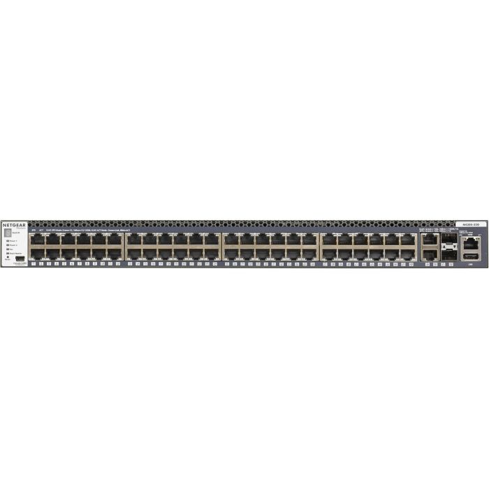NETGEAR GSM4352S - Switch gestionado L3 52 puertos (48x RJ45 Gigabit, 4x SFP+ 10G) Apilable - Para rack