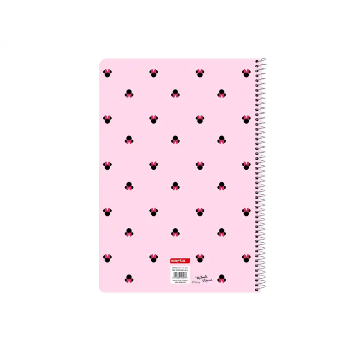 Carpeta de anillas Minnie Mouse Naive Rosa A4 21.5 x 31 x 1 cm 1