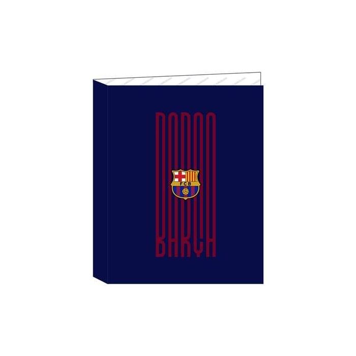 Safta Carpeta Folio 4 Anillas Mixtas FC Barcelona 26,5x33x4 cm