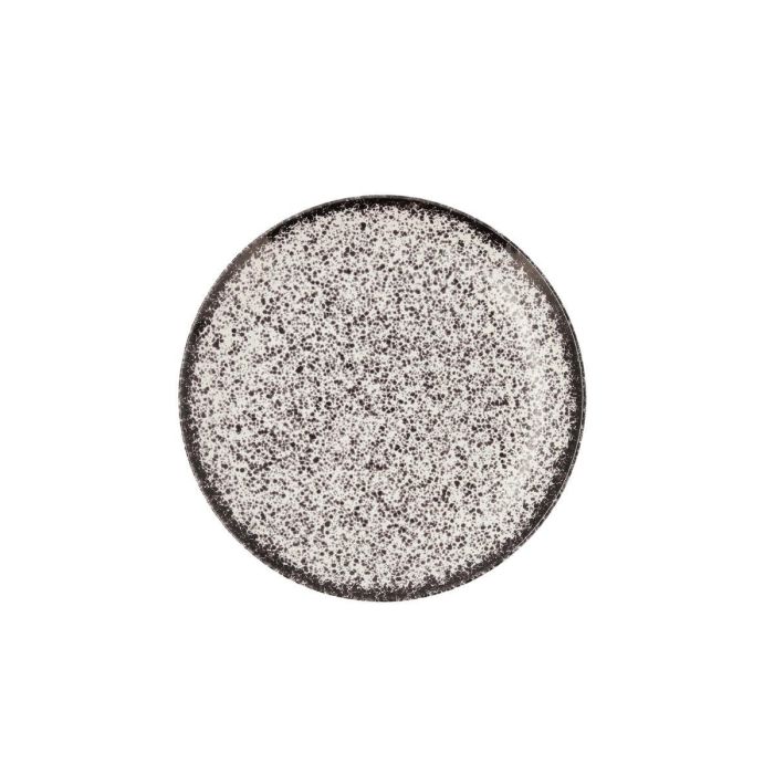 Ariane Plato Postre Rock Porcelana Negra 21 cm - Pack 12 Unidades | Profesional Reforzado, Apilable, Apto Horno/Microondas/Lavavajillas