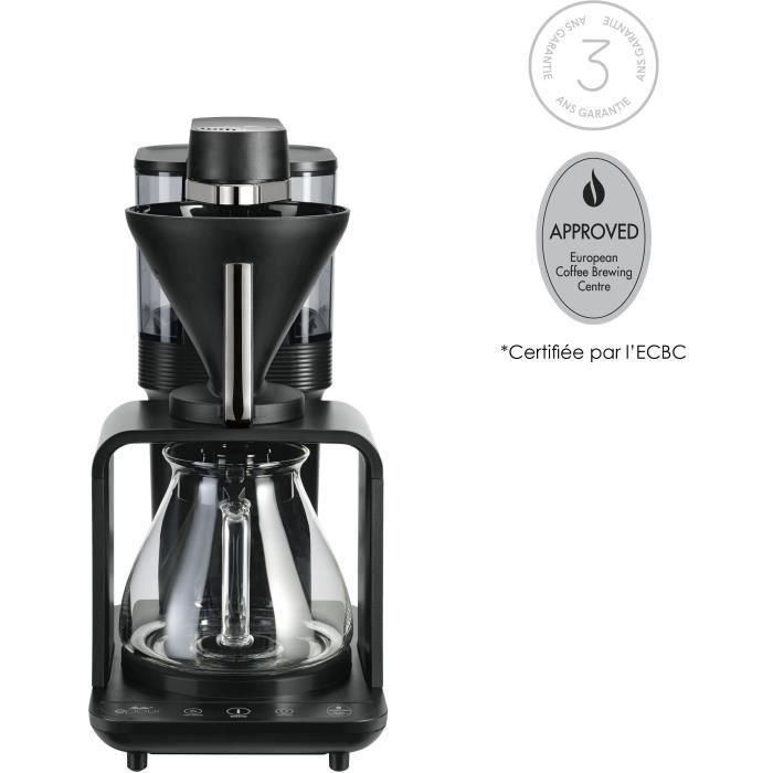 Cafetera de filtro - MELITTA - Epour 1024-11 - 1515 W - 2/8 tazas - Negro/Cromado Cafetera de filtro - MELITTA - Epour 1024-11 - 1515 W - 2/8 tazas - Negro/Cromado