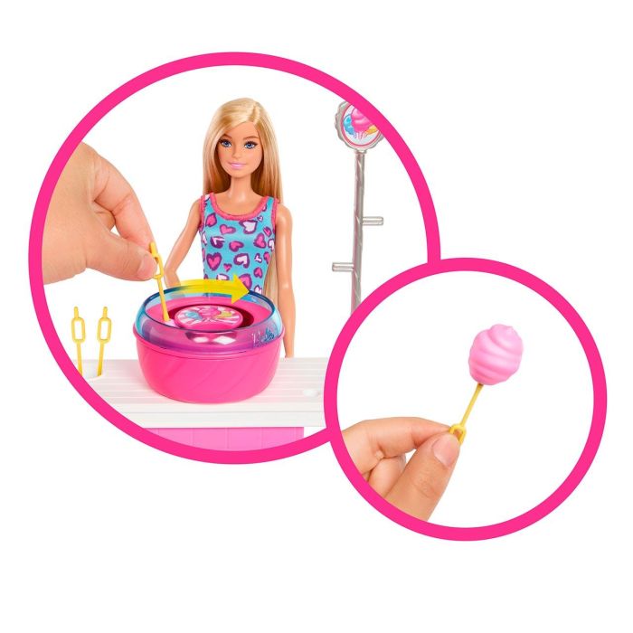 Barbie Puesto De Algodón De Azúcar Jfv67 Mattel 2 Barbie Puesto De Algodón De Azúcar Jfv67 Mattel 2