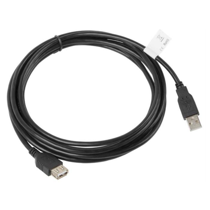 Lanberg Cable Alargador USB 2.0 Macho - Hembra, 3 Metros, Conectores Chapados en Oro, Velocidad 480 Mbit/s 0 Lanberg Cable Alargador USB 2.0 Macho - Hembra, 3 Metros, Conectores Chapados en Oro, Velocidad 480 Mbit/s 0