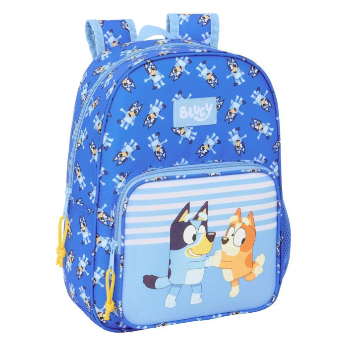 Safta Mochila Infantil Adaptable a Carro Bluey 'Let's Play' 26x34x11 cm para 3+ años