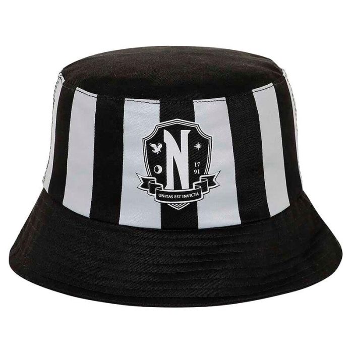 Wednesday Miércoles Gorro Infantil Bucket Negro - Algodón, Talla 8 Años 0 Wednesday Miércoles Gorro Infantil Bucket Negro - Algodón, Talla 8 Años 0