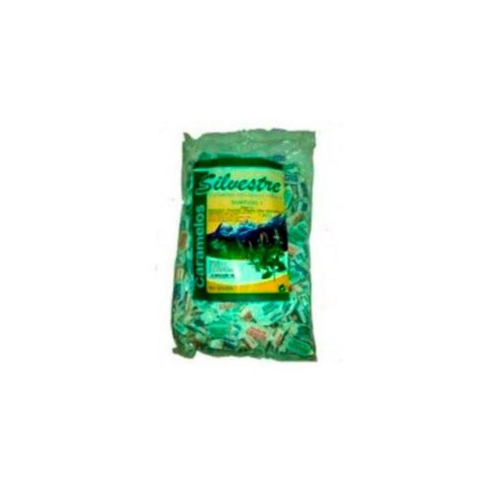 SILVESTRE Nº1 Caramelos Surtidos de Azúcar de Caña sin Gluten, sabores Malvavisco, Eucalipto, Hierbabuena y Romero 150gr