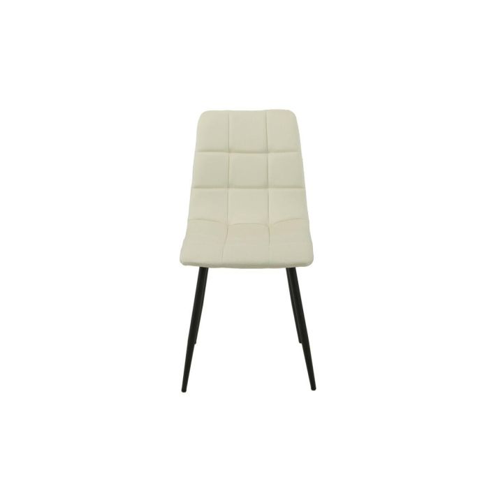 Silla Romimex Blanco Terciopelo Metal 45 x 89 x 55 cm 4