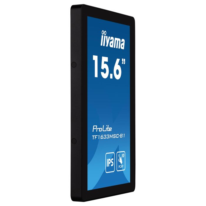 IIYAMA TF1633MSC-B1 39.5cm (15.6") Full HD IPS Pantalla Táctil 10 Puntos 1920x1080 450cd/m² 5ms 16:9 HDMI+DP Negro 8