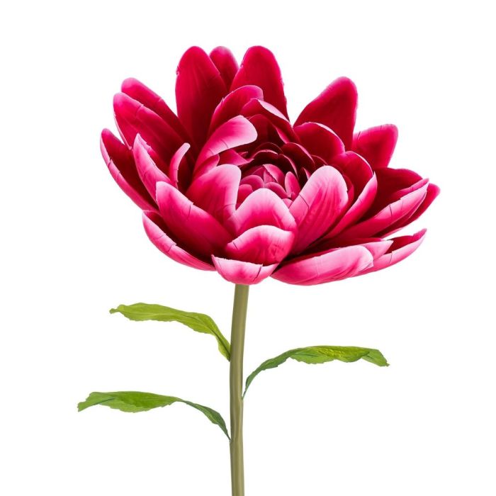 Flor Loto Fucsia Artificial Decoración 55 X 55 X 130 cm