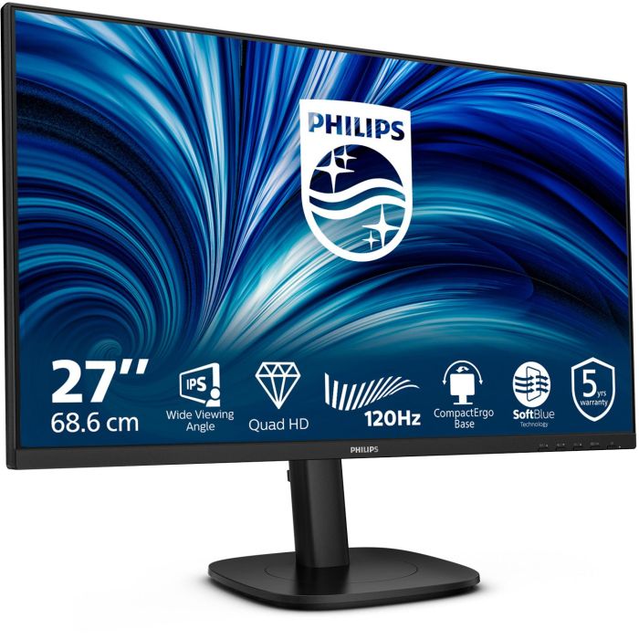 PHILIPS 68,58cm 27Zoll 2560x1440 120Hz IPS Flat H/A 150 MM TUV EyeSafe certified USB HUB SPEAKERS DPx1 HDMIx2 350cd/m2 TCO 10 1 PHILIPS 68,58cm 27Zoll 2560x1440 120Hz IPS Flat H/A 150 MM TUV EyeSafe certified USB HUB SPEAKERS DPx1 HDMIx2 350cd/m2 TCO 10 1