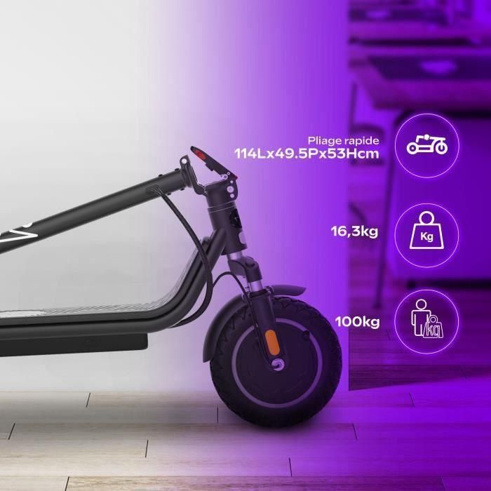 EZWAY EX100 Patinete eléctrico 450W, ruedas de 10 pulgadas, 25 km autonomía 2