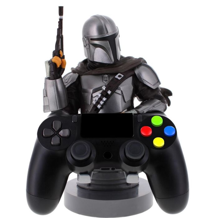 Cable Guy Soporte The Mandalorian Star Wars para Mandos y Teléfonos - Figura de 21cm Compatible con PlayStation, Xbox y iPhone 3 Cable Guy Soporte The Mandalorian Star Wars para Mandos y Teléfonos - Figura de 21cm Compatible con PlayStation, Xbox y iPhone 3