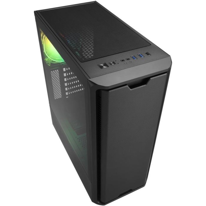 Sharkoon SK3 RGB Semitorre ATX Negra con Panel Frontal Fibra de Carbono, Lateral Cristal Templado y Ventilador LED RGB 120mm 2 Sharkoon SK3 RGB Semitorre ATX Negra con Panel Frontal Fibra de Carbono, Lateral Cristal Templado y Ventilador LED RGB 120mm 2