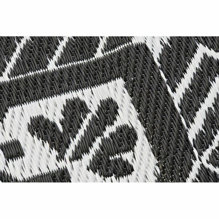 Alfombra DKD Home Decor Blanco Negro 180 x 1 x 120 cm (2 Unidades) 1 Alfombra DKD Home Decor Blanco Negro 180 x 1 x 120 cm (2 Unidades) 1
