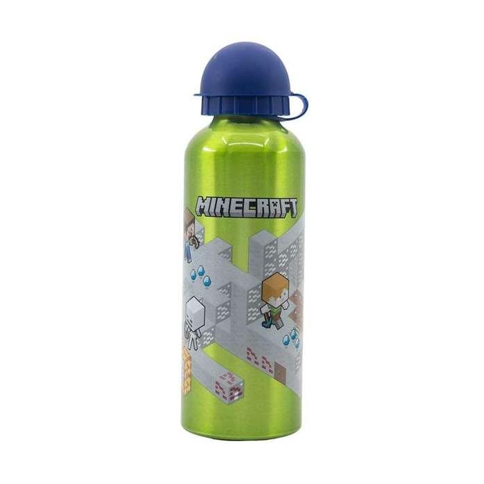 Botella de aluminio alta minecraft isometric 530 ml Botella de aluminio alta minecraft isometric 530 ml