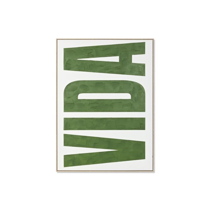 Cuadro Home ESPRIT VIDA Verde Beige Moderno 103 x 4,5 x 143 cm