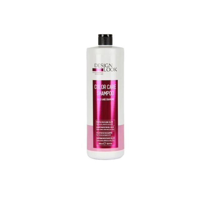 Design Look Champú Pro-Color Oro y Diamante Color Care 1000ml - Protector para cabellos teñidos, hidratación y brillo Design Look Champú Pro-Color Oro y Diamante Color Care 1000ml - Protector para cabellos teñidos, hidratación y brillo