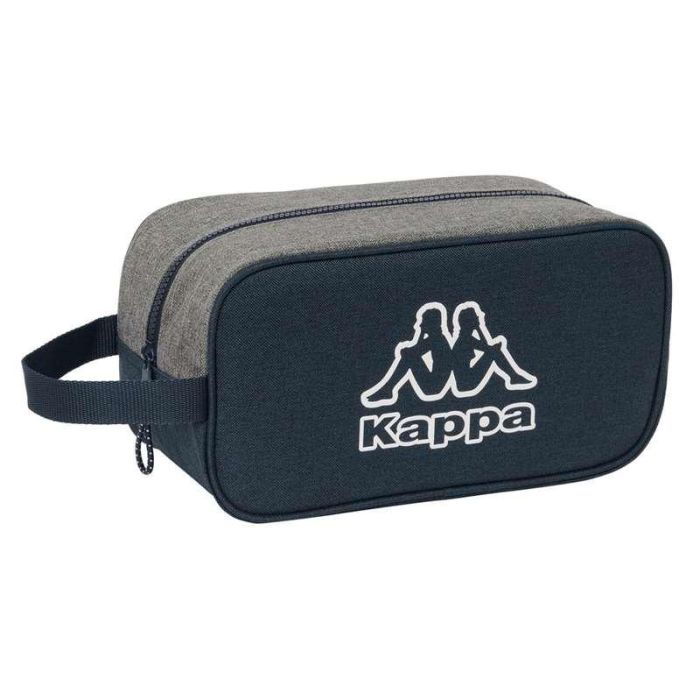 Zapatillero de Viaje Kappa Dark navy Gris Azul marino 29 x 15 x 14 cm Zapatillero de Viaje Kappa Dark navy Gris Azul marino 29 x 15 x 14 cm