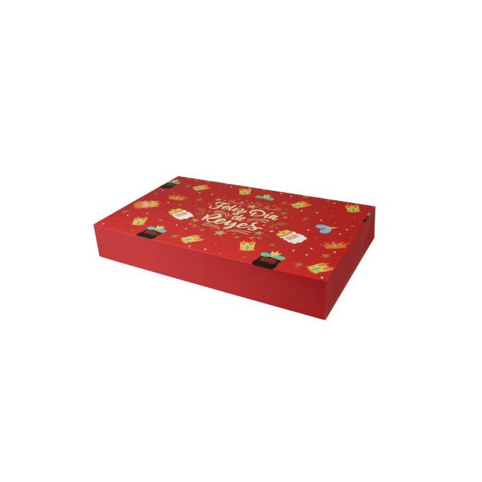 Bismark 333604 Caja Plegable para Regalos Reyes Magos. Medidas 43x26x6,5 cm, Colores Surtidos.
