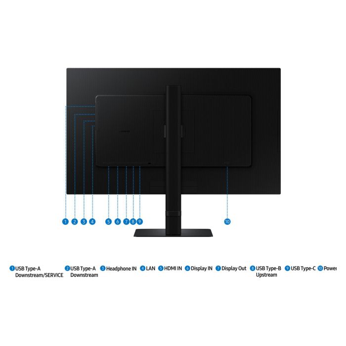 SAMSUNG S27D604UAU Monitor de 27 Pulgadas Quad HD LED, 5 ms, 100 Hz, Negro 9