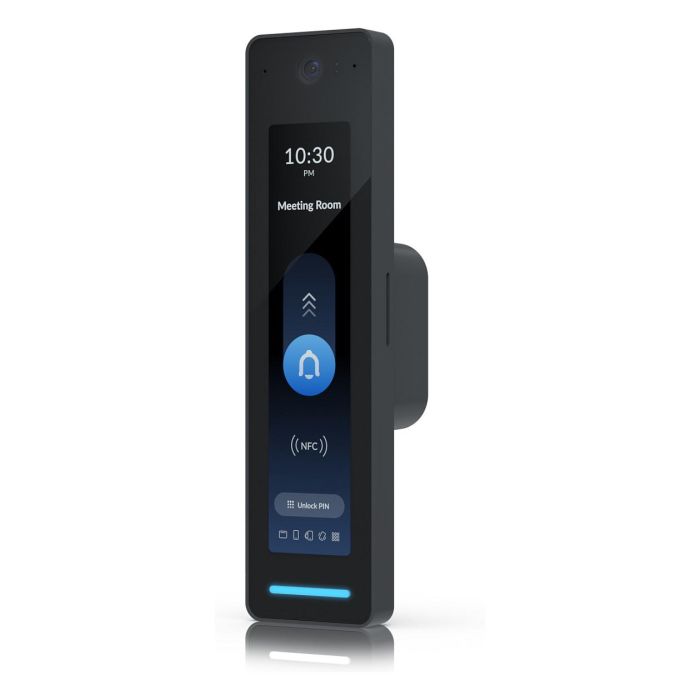 Ubiquiti Lector de Tarjetas NFC y Intercomunicador Segunda Generación, BLE 4.2, 1x 10/100/1,000 MbE RJ45, PoE, 48V DC, 12 MP, 30 FPS, Negro 1