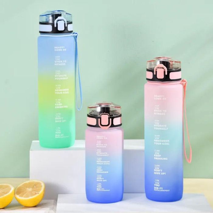 Bewinner Botella Sport Agua Multicolor 600 ml (12 Unidades) 3 Bewinner Botella Sport Agua Multicolor 600 ml (12 Unidades) 3