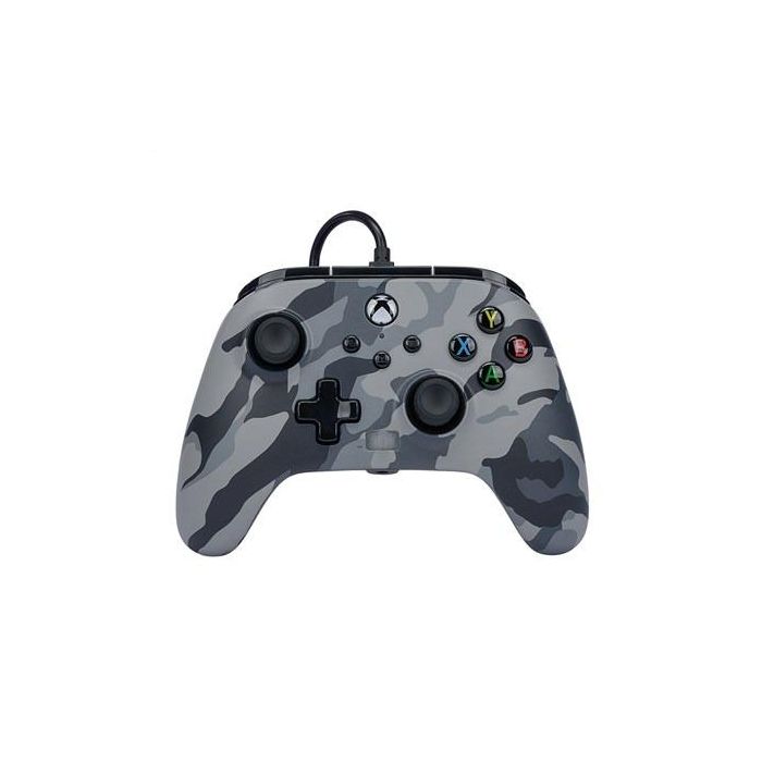 Enhanced Mando Con Cable Xbox Camuflaje Gris POWER A 1525943-01