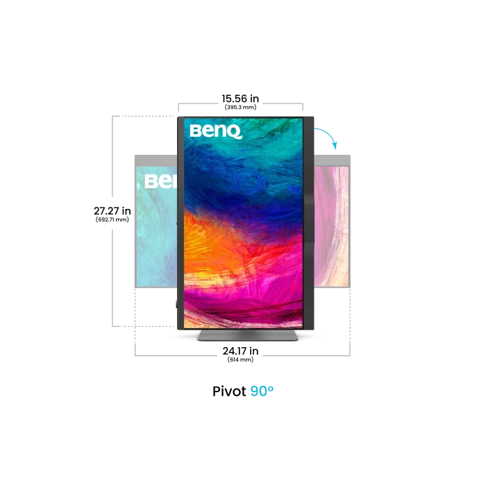 BenQ Monitor PD2770U 9H.Y0ELB.QBE 27" 4K UHD 3840x2160 IPS USB-C