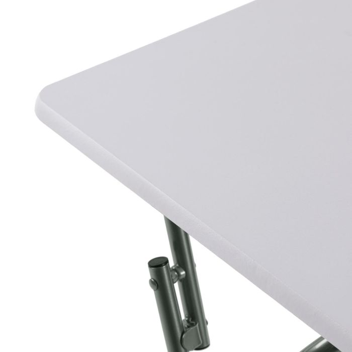 Mesa Plegable Blanca Versa 37.5x65.5x47.5 cm - Madera MDF y Metal 1 Mesa Plegable Blanca Versa 37.5x65.5x47.5 cm - Madera MDF y Metal 1