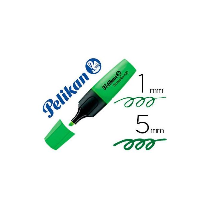 Rotulador Pelikan Fluorescente Textmarker 490 Verde 10 unidades