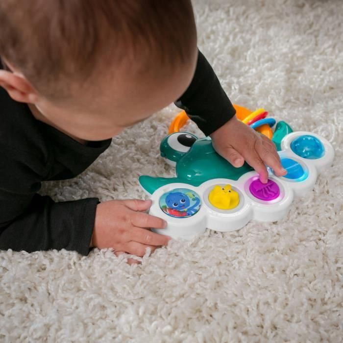 BABY EINSTEIN Ocean Explorers Neptune's Busy Bubbles juguete de actividad sensorial, luces y música interactivas, 3 meses 2