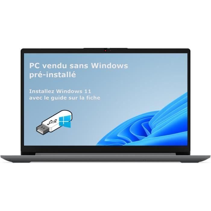 Portátil Lenovo ultradelgado 15 82R400JMFR | 15'' FHD 250N - Ryzen 5-5500U - 16GB DDR4 RAM - 512GB SSD - Sin Windows - AZERTY 1 Portátil Lenovo ultradelgado 15 82R400JMFR | 15'' FHD 250N - Ryzen 5-5500U - 16GB DDR4 RAM - 512GB SSD - Sin Windows - AZERTY 1